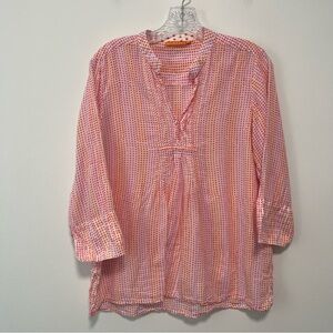 Oliphant Pink and White Tunic Top